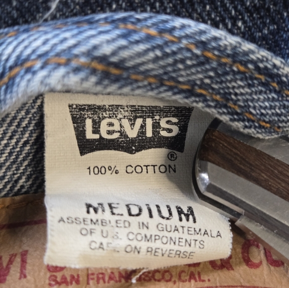 Vintage Levi’s 70507 Type III/3 Denim Trucker Jacket Size M 1992 EUC Retro 90's - Picture 3 of 12